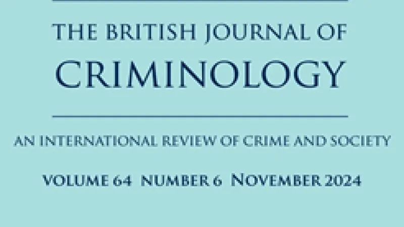 A Paper by Dr. Alan Cusack Published in British Journal of Criminology