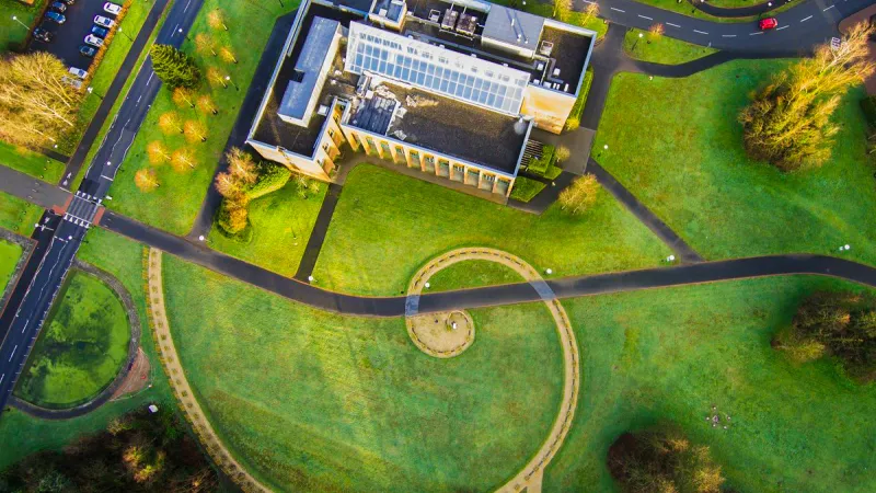 An aerial picture of the UL campus