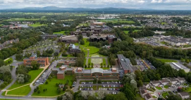 An aerial picture of the UL campus