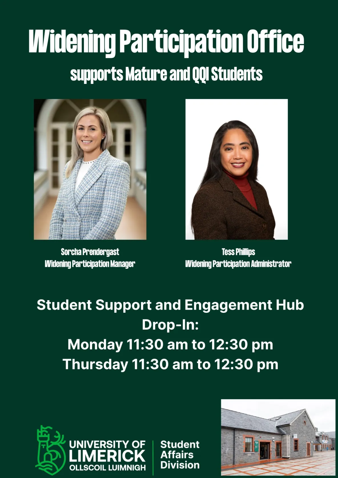 Widening Participation Office supports Mature and QQI Students